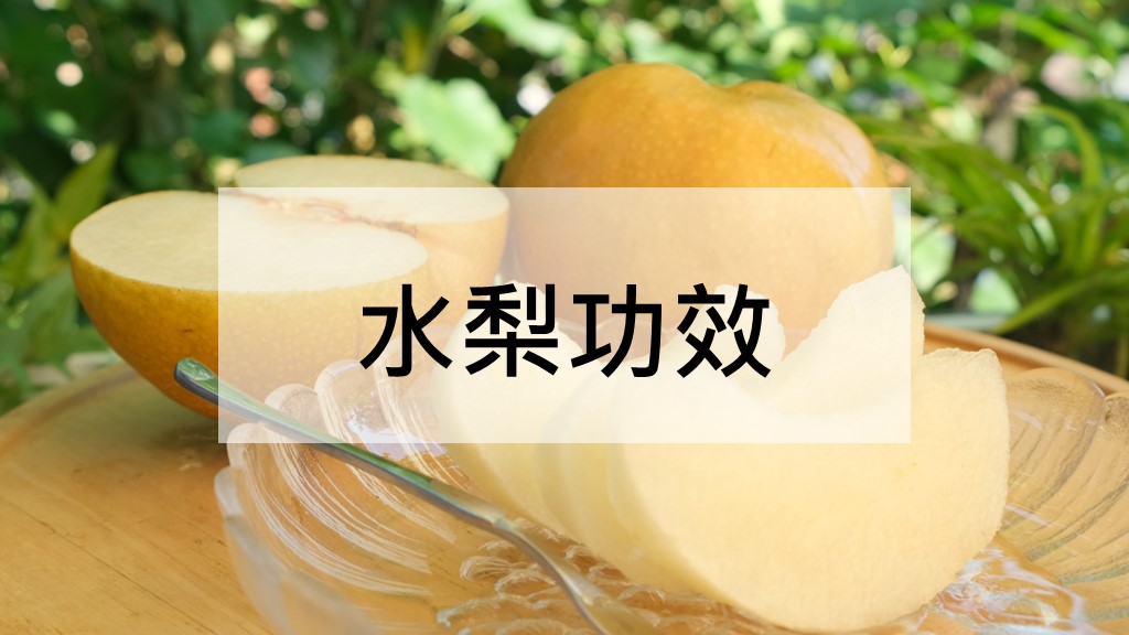 水梨功效與禁忌有哪些？水梨熱量及燉水梨作法一次看懂