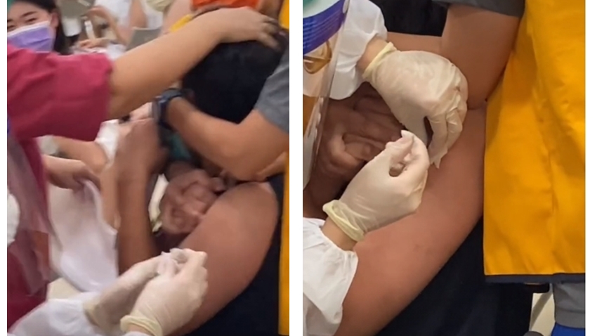 男學生接種BNT疫苗瘋狂尖叫 醫：<span style="color:#1BA42B;">針頭</span>恐懼症是基因遺傳